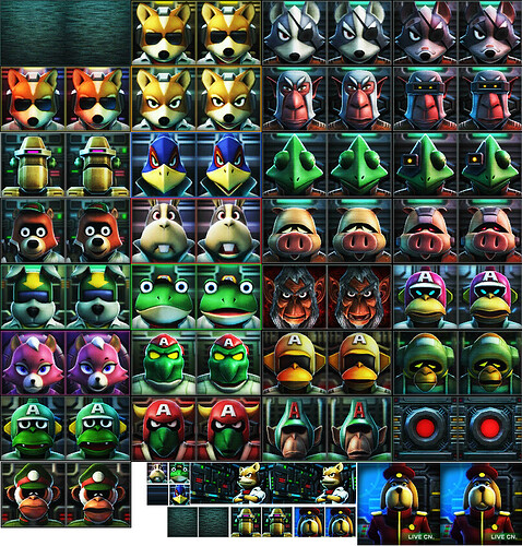 3DS - Star Fox 64 3D - Mugshots