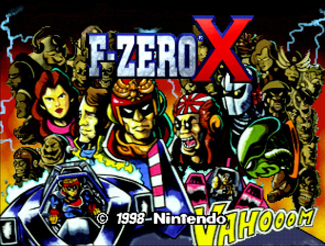 f-zero-x-n64-title-screen