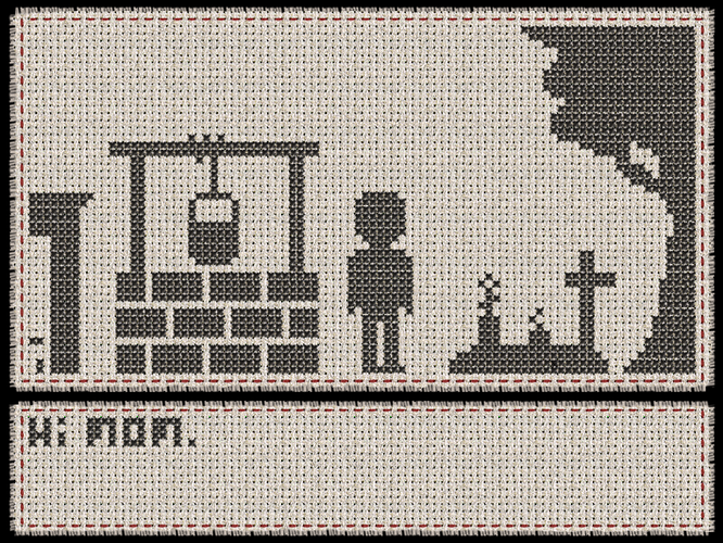 909867-cross-stitch-casper-windows-screenshot-a-well-and-the-grave